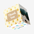 Golden Ornament Thank You Confetti-exploding Greetings Card