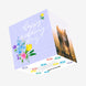 Happy Wedding Day Flower Bouquet Blue Confetti-exploding Greetings Card