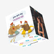 You Are My Valhentine Chickens Valentine's Day Confetti-exploding Greetings Card
