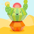 Cute Cactus 3D Pop-up Wild Card Character Boomf Confetti Greeting Card