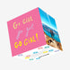 Go girl, go girl, go girl! Confetti-exploding Greetings Card