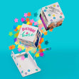 Boomf Bomb 3D Exploding Confetti Card 3D Cube Card