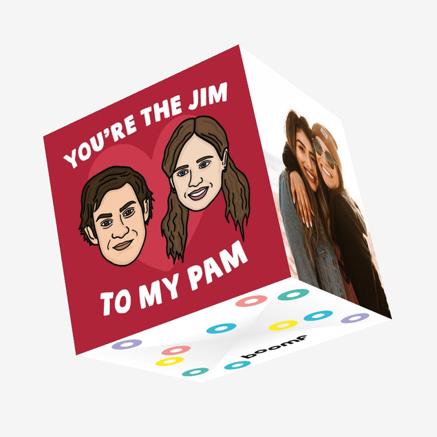 You're The Jim To My Pam Confetti-exploding Greetings Card