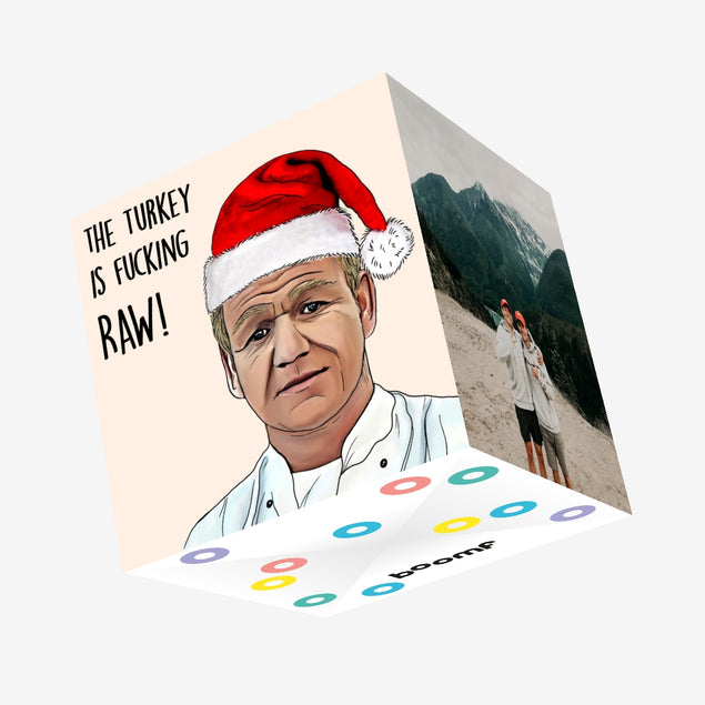 Raw Turkey Confetti-exploding Greetings Card