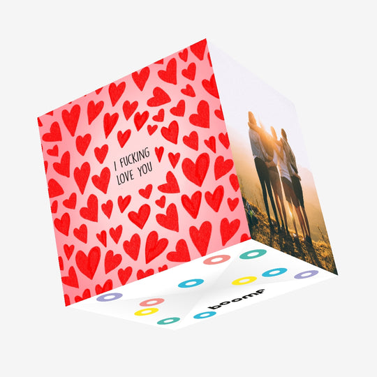 I F**king Love You Confetti-exploding Greetings Card
