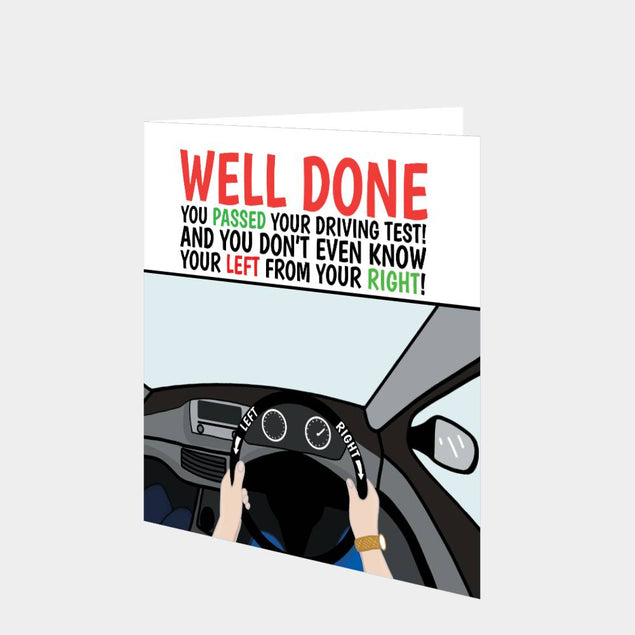 Driving Test Left And Right Card