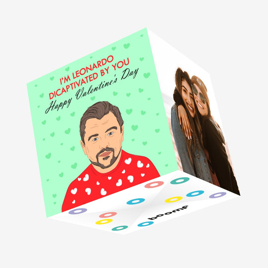I'm Leonardo Dicaptivated By You Happy Valentine's Day Confetti-exploding Greetings Card
