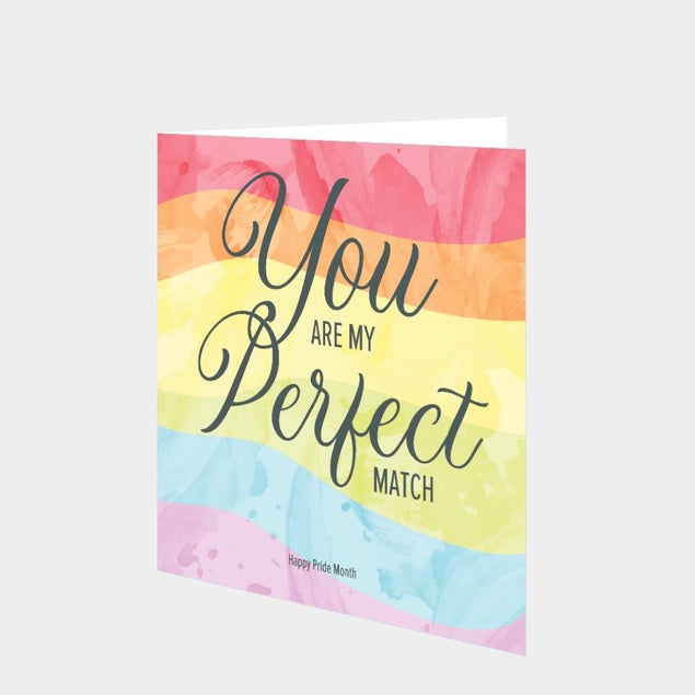 Happy Pride Month Perfect Match Card
