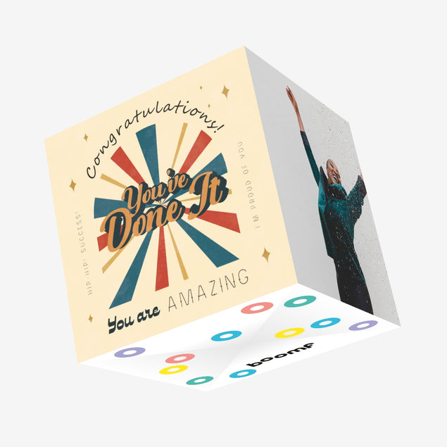Congratulations! You've Done It Confetti-exploding Greetings Card