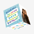 Smashing Sixth Confetti-exploding Greetings Card