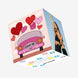 Loads Of Love Pink Retro Car Valentine's Day Confetti-exploding Greetings Card