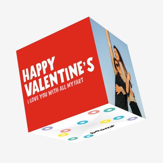 I Love You With All My Heart Confetti-exploding Greetings Card