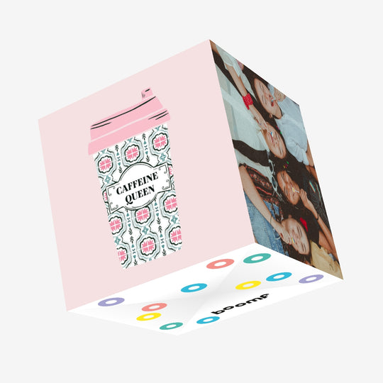 Caffeine Queen Confetti-exploding Greetings Card