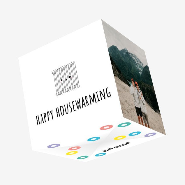 Happy Housewarming Radiator New House Confetti-exploding Greetings Card