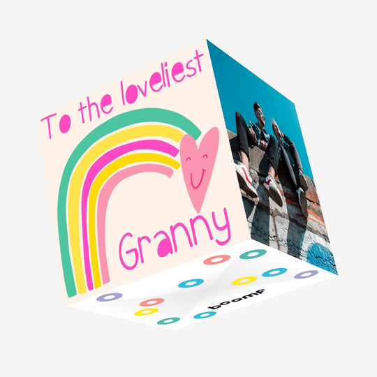 Loveliest Granny Confetti-exploding Greetings Card