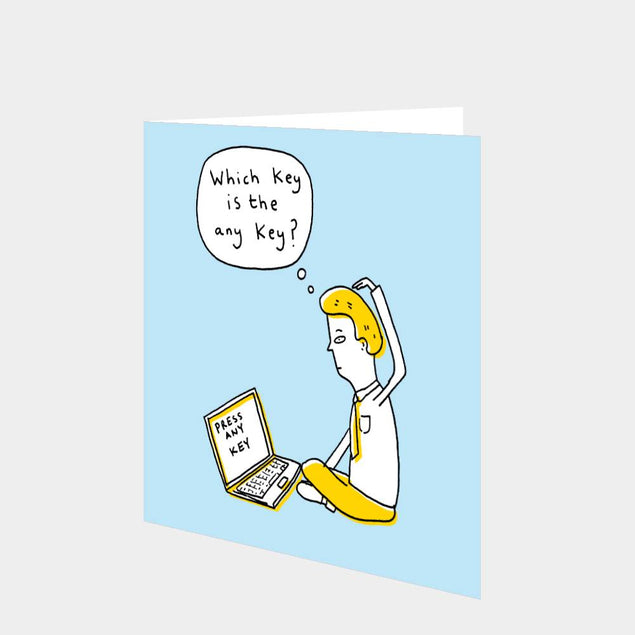 Which is the any key? Card