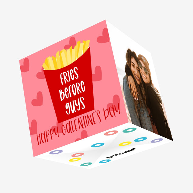 Fries Before Guys Confetti-exploding Greetings Card