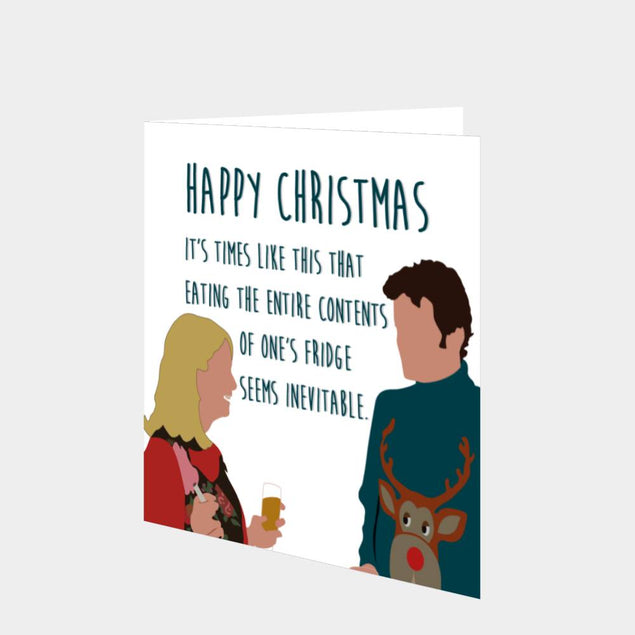 Bridget Jones' Fridge Contents Christmas Card