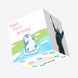 Little Penguin Happy March Birthday Confetti-exploding Greetings Card