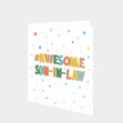 Awesome Son In Law Dots Card