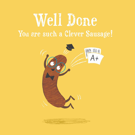 Well Done Clever Sausage Card