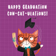 Con-cat-ulations Cat Graduation Card - 1