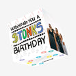 Crypto Wishing You A Stonks Birthday Confetti-exploding Greetings Card