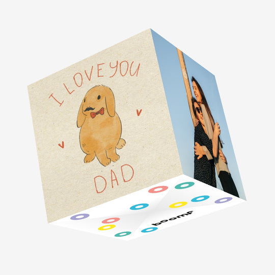 I Love You Dad Confetti-exploding Greetings Card