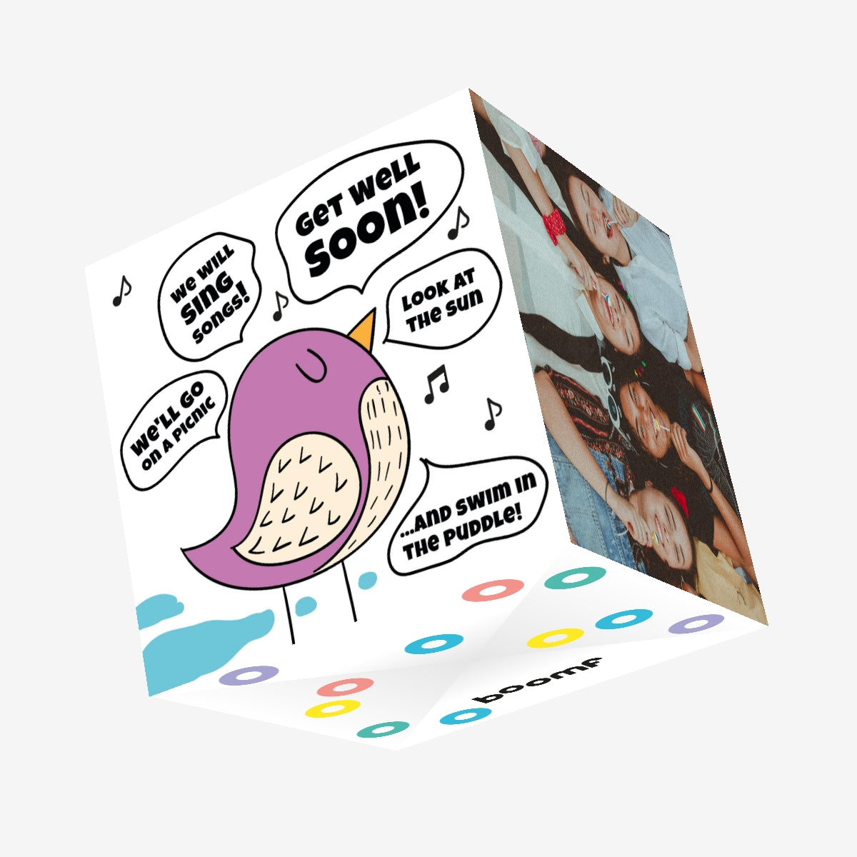 Get Well Bird Confetti-exploding Greetings Card – Boomf