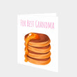 For Best Grandma Pancakes Card