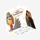 Happy Thanksgiving Funny Turkey Confetti-exploding Greetings Card