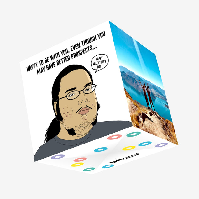 Geek Valentine's Confetti-exploding Greetings Card