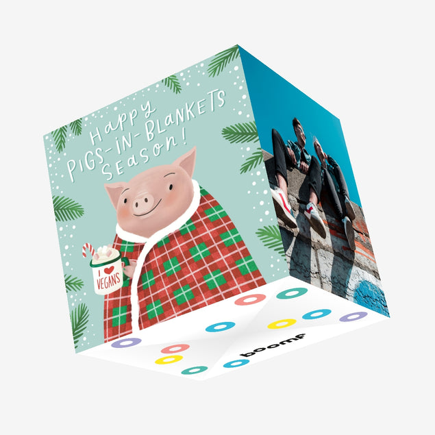 Pigs-In-Blankets Season Confetti-exploding Greetings Card