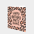 Party Animal Leopard In Pink Greeting Card