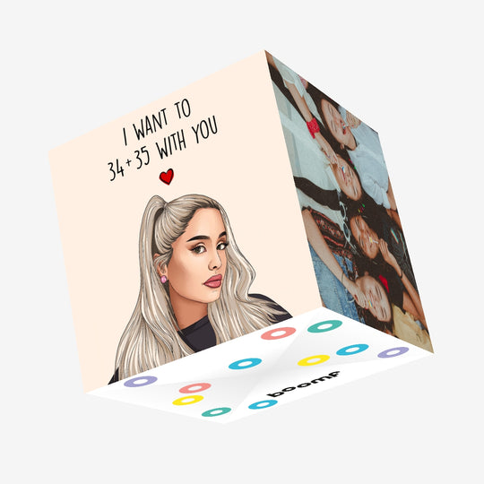 34 and 35 With You Confetti-exploding Greetings Card