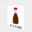 Soy To The World Christmas Card