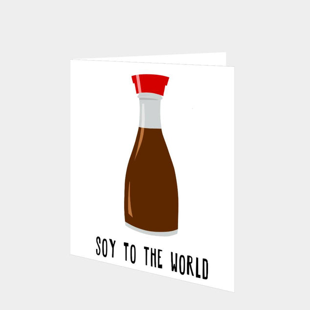Soy To The World Christmas Card
