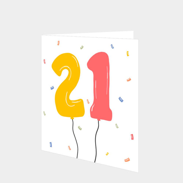 21 Balloons Multi Card