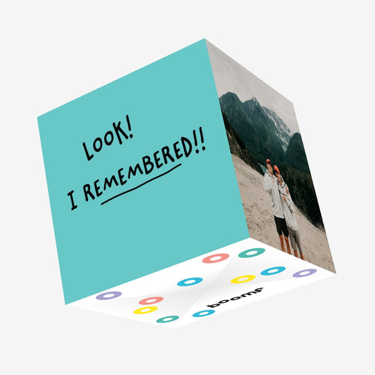 Look! I Remembered! Confetti-exploding Greetings Card
