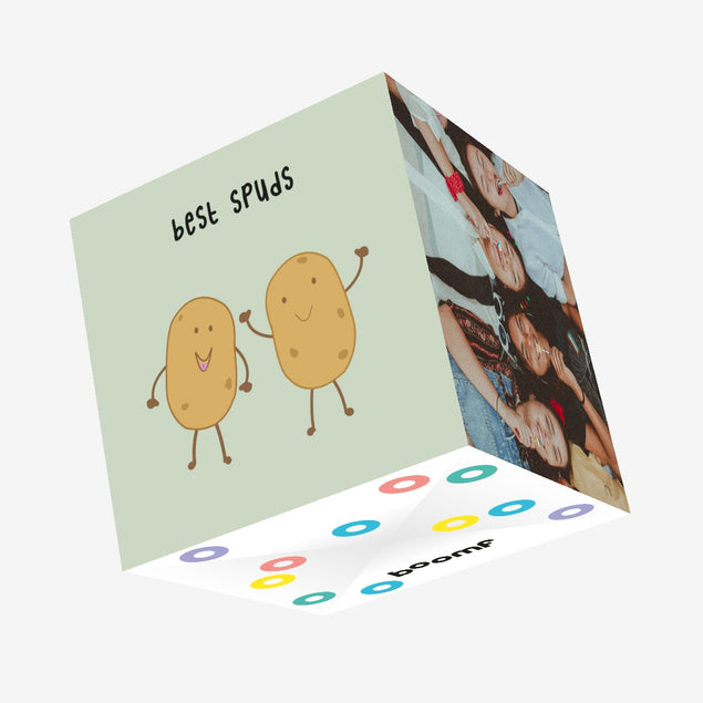 Best Spuds Confetti-exploding Greetings Card