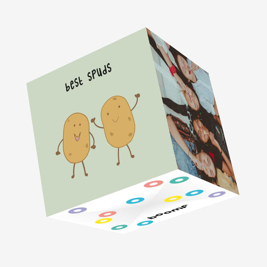 Best Spuds Confetti-exploding Greetings Card