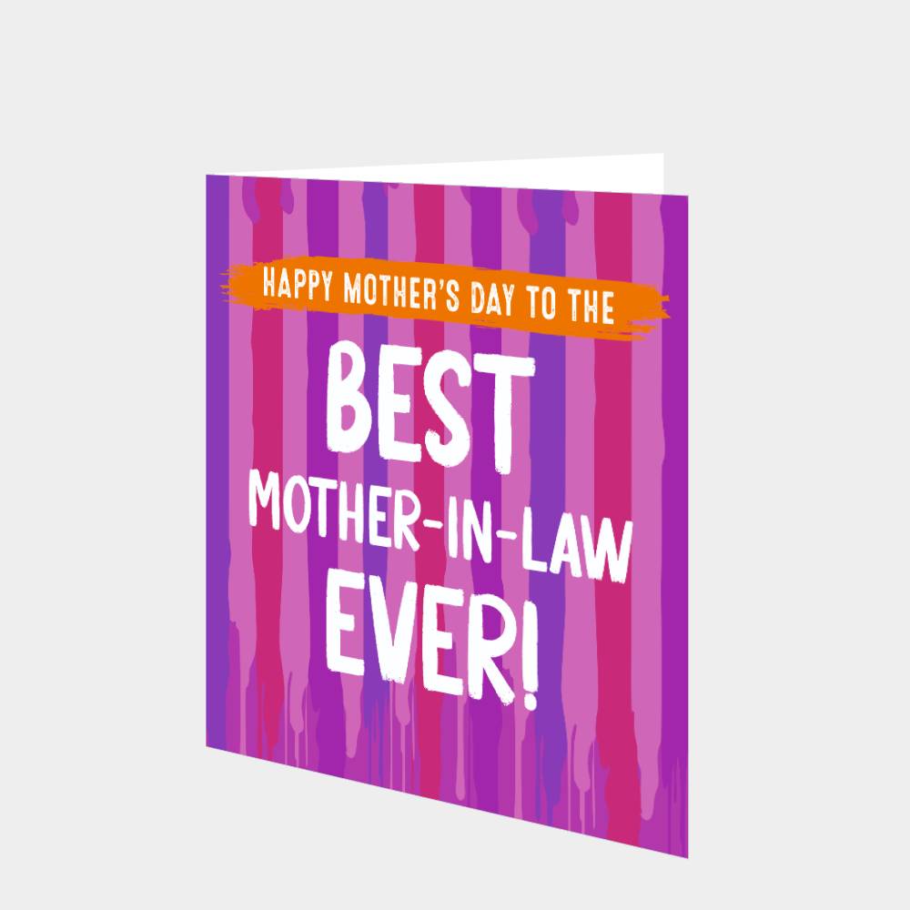 Happy Mother's Day To The Best MotherInLaw Ever Card Boomf