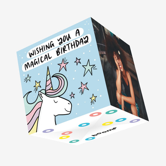 Wishing you a magical birthday Confetti-exploding Greetings Card