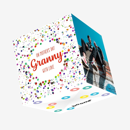 On Mothers Day Granny Confetti-exploding Greetings Card