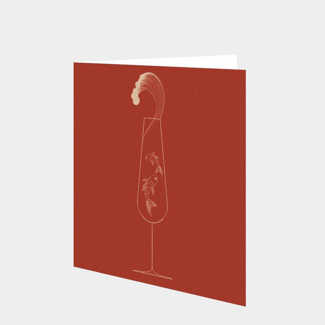 Cocktail Fish Art Card