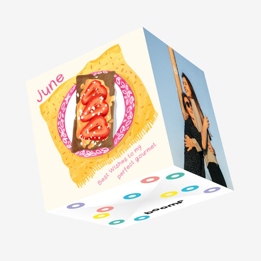 June Best Wishes Gourmet Confetti-exploding Greetings Card