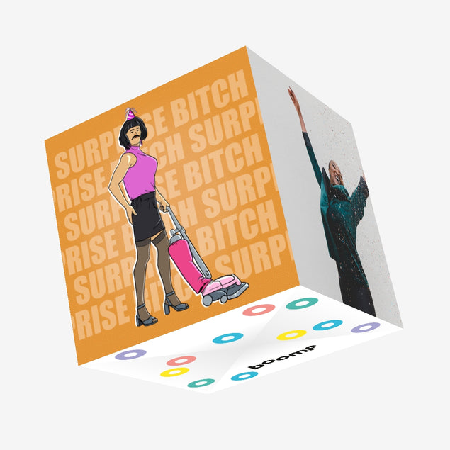 Surprise Bitch Funny Confetti-exploding Greetings Card
