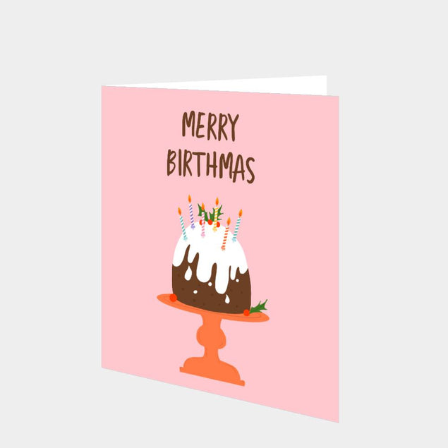 Merry Birthmas Christmas Card