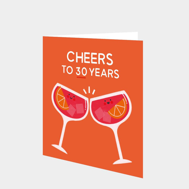 Cheers To 30 Years Card