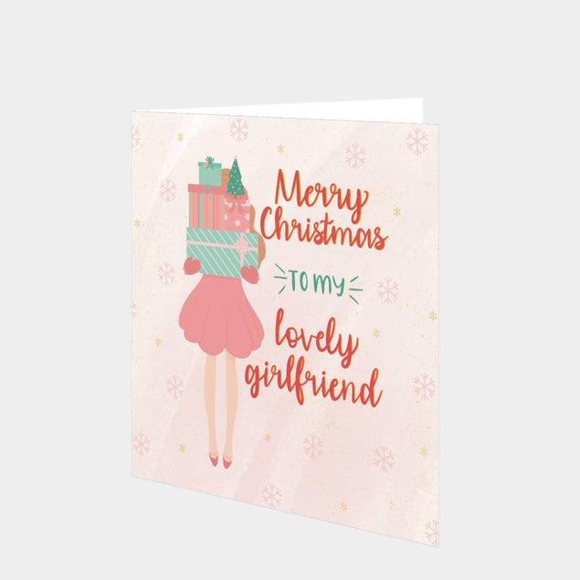 Merry Christmas Girlfriend Card